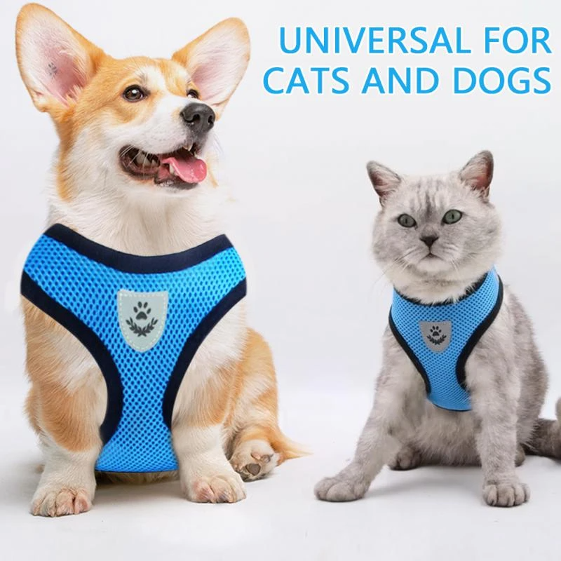 Cat Dog Pet Harness Reflective
