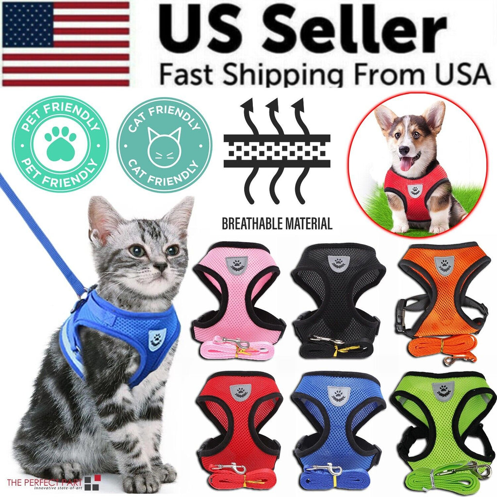 Cat Dog Pet Harness Reflective