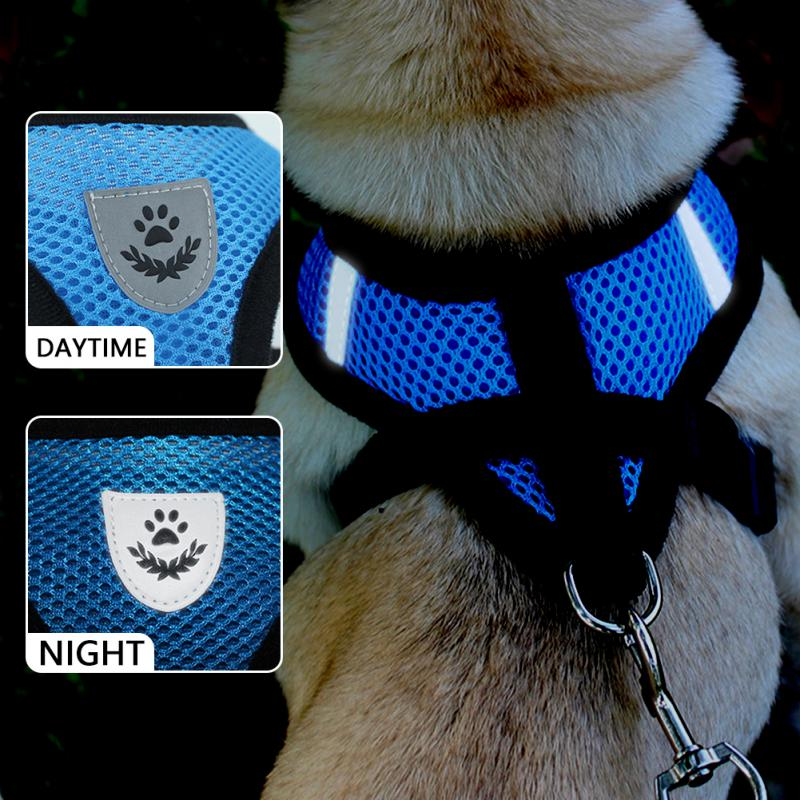 Cat Dog Pet Harness Reflective