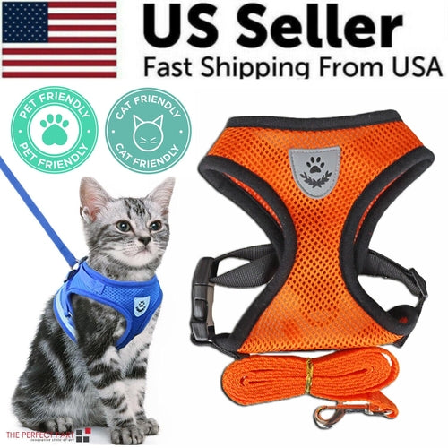 Cat Dog Pet Harness Reflective