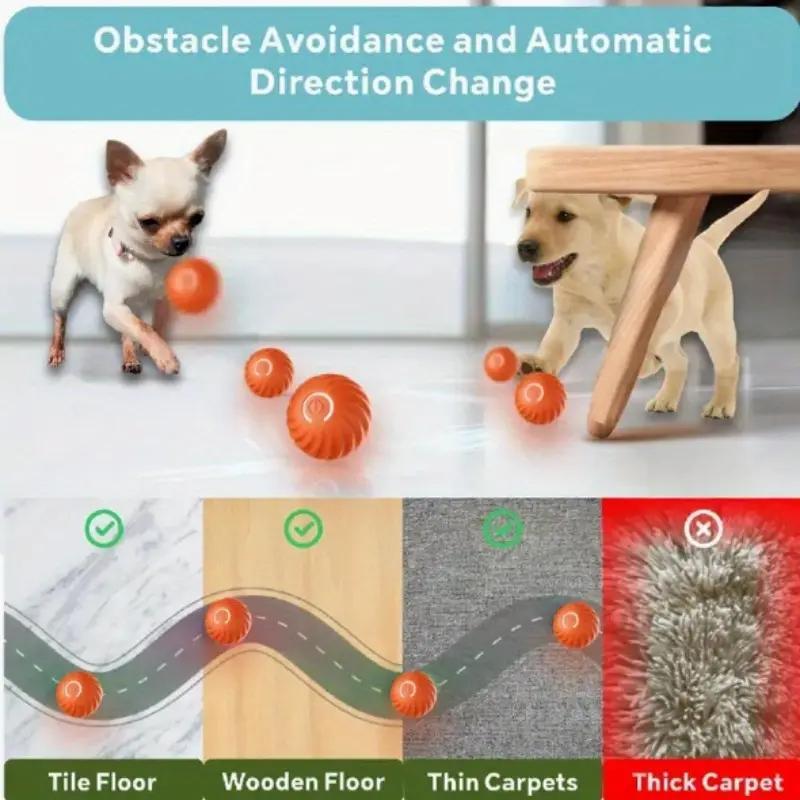 Orange Pet Bouncing Ball